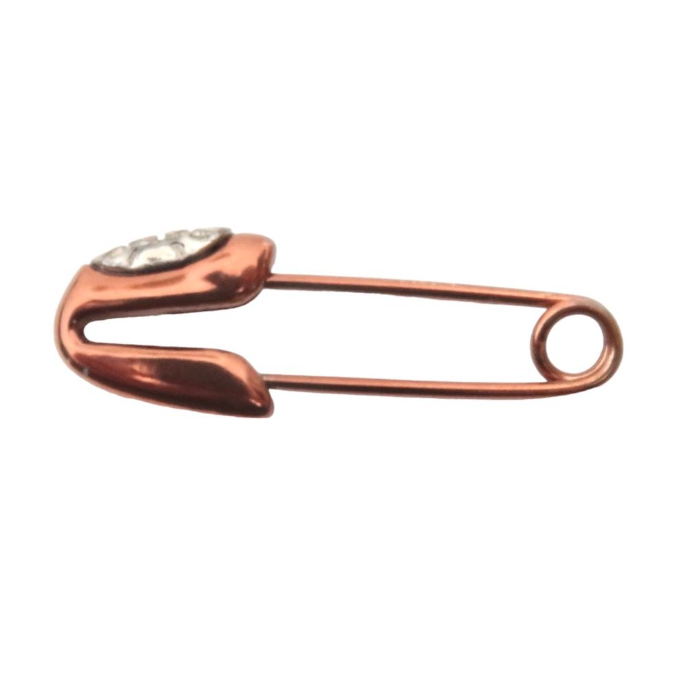 HENRI BENDEL logo rivet Safety Pin approx 1 1/2"